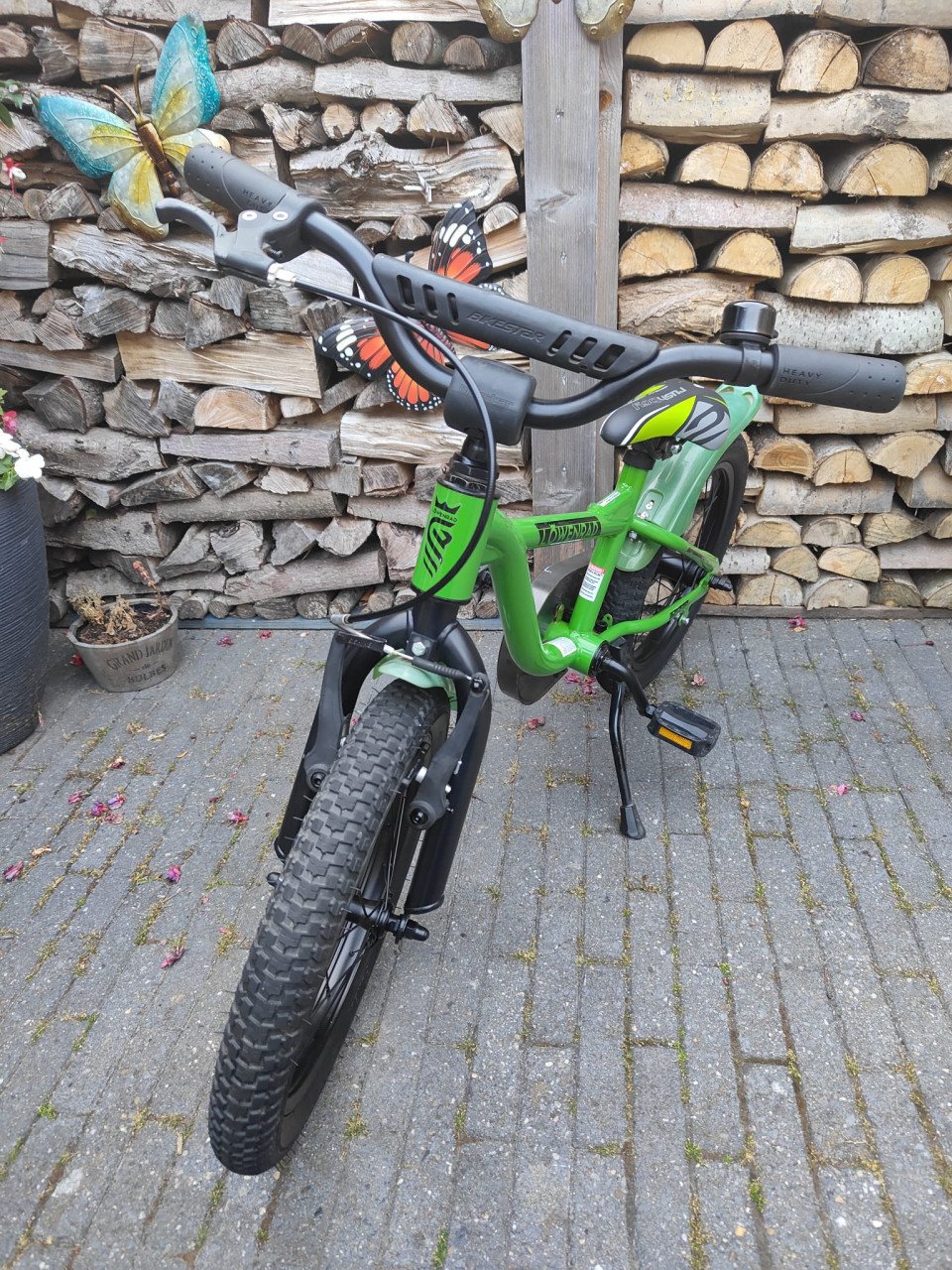 16 inch Lowenrad stoere groene jongens fiets