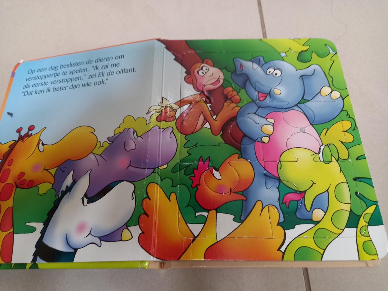 Kinder puzzel + (voor)leesboek