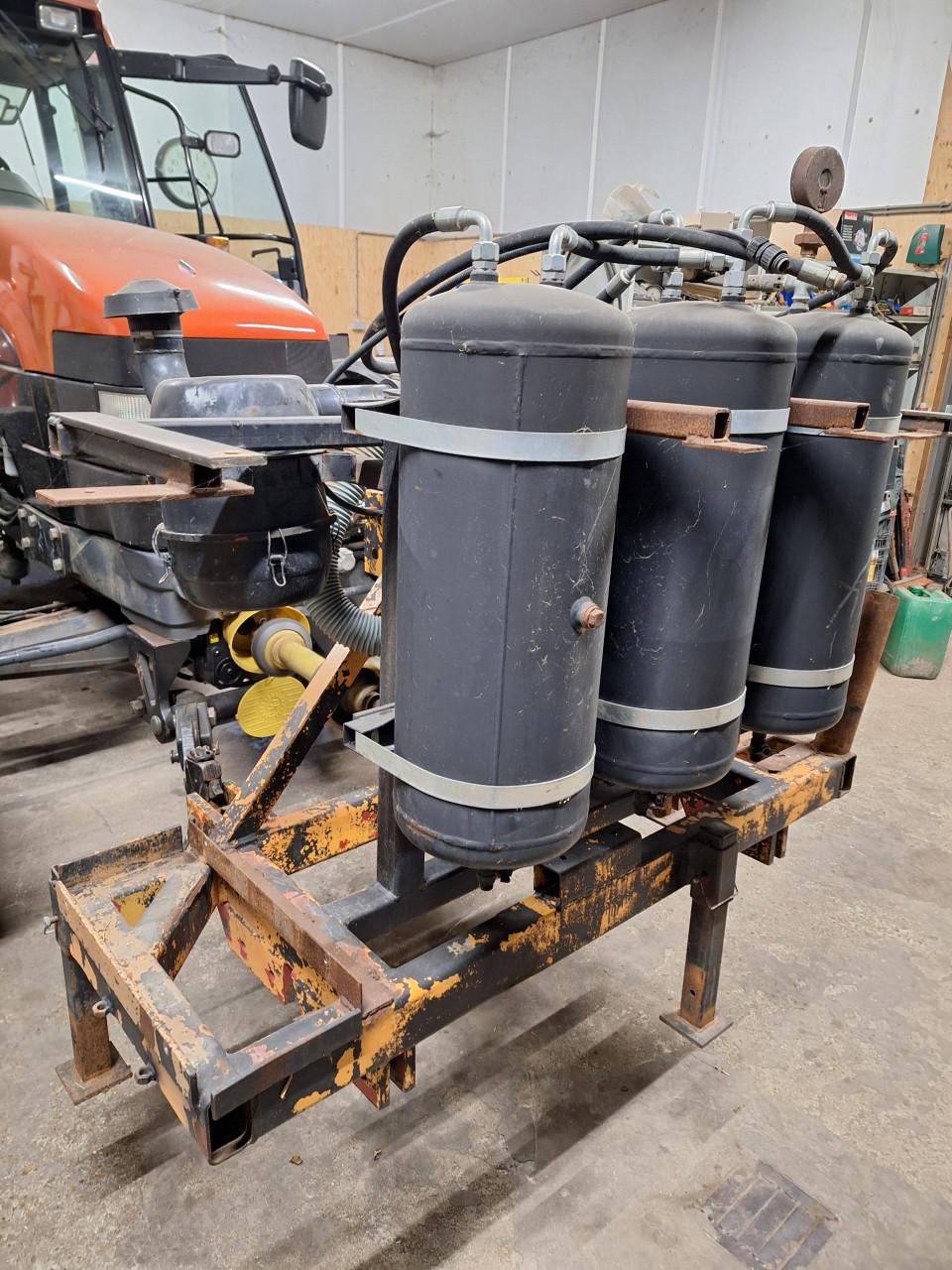 Lucht compressor zit voor op de trekker voor druk wissel systeem