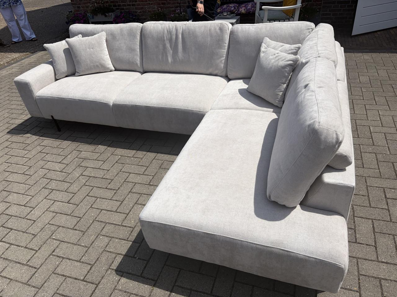 Beige hoekbank