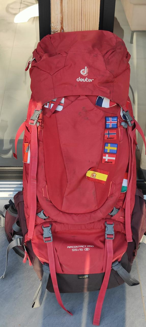 Backpack 55+15 liter