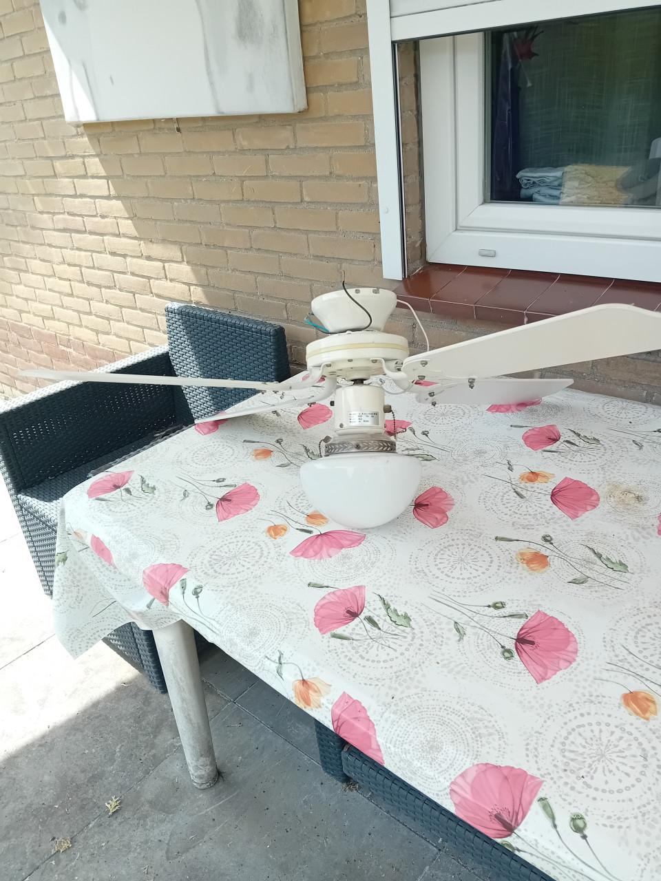 Plafondlamp met ventilator