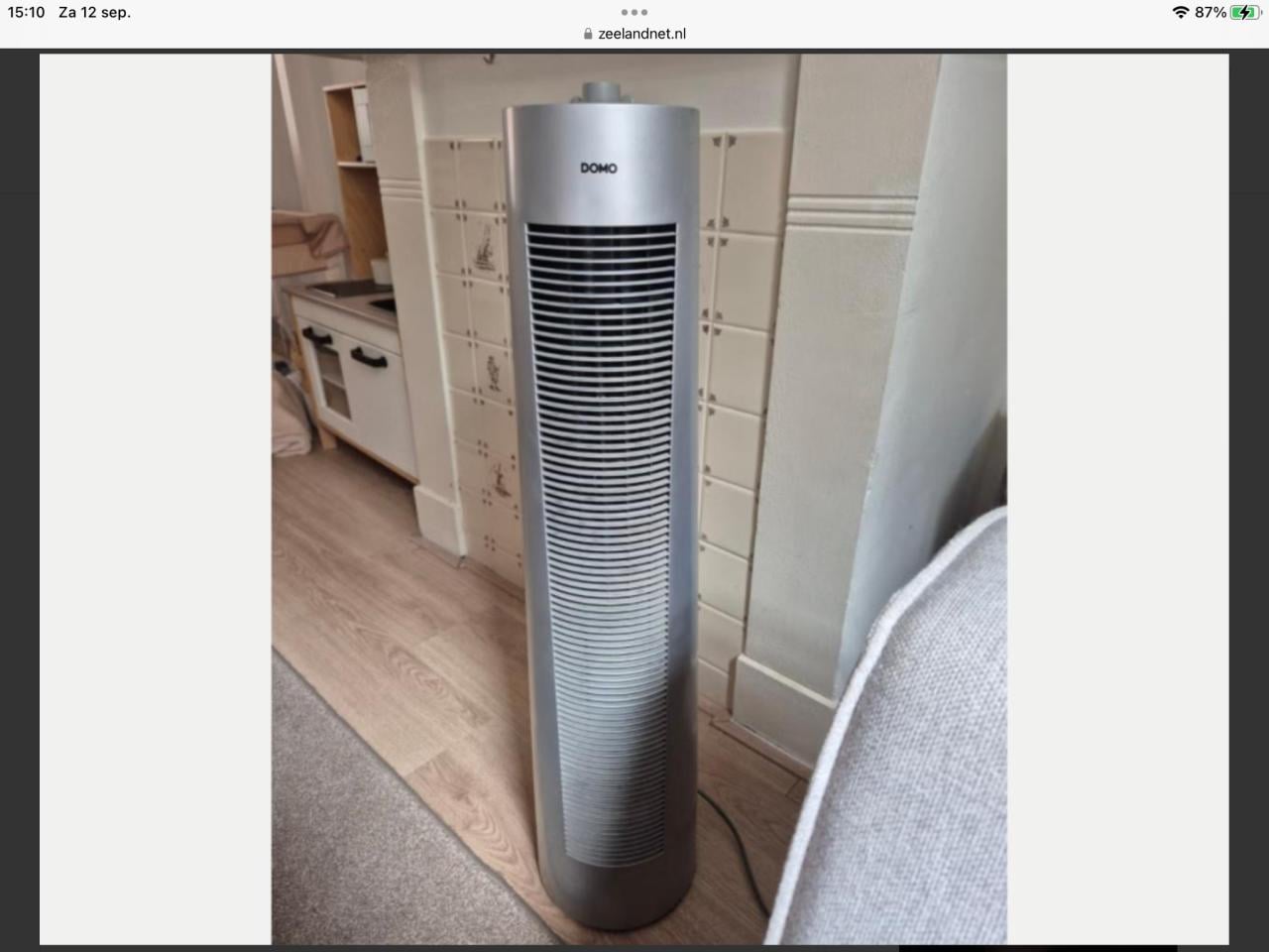 Domo torenventilator met verschillende standen