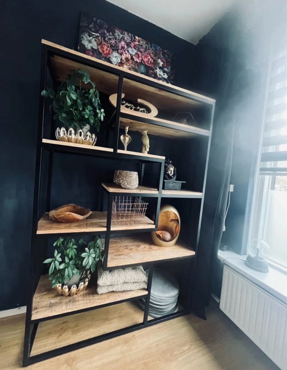 Mango houten kadt industrieel