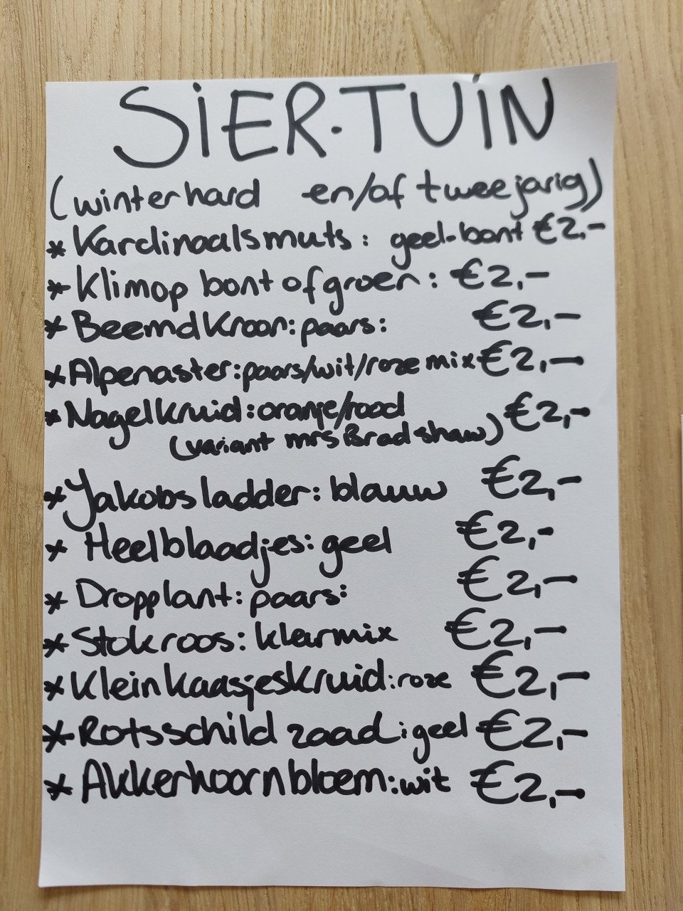 (NIEUWE!!) SIERTUIN EN MOESTUIN PLANTEN bij DE VOORDEUR