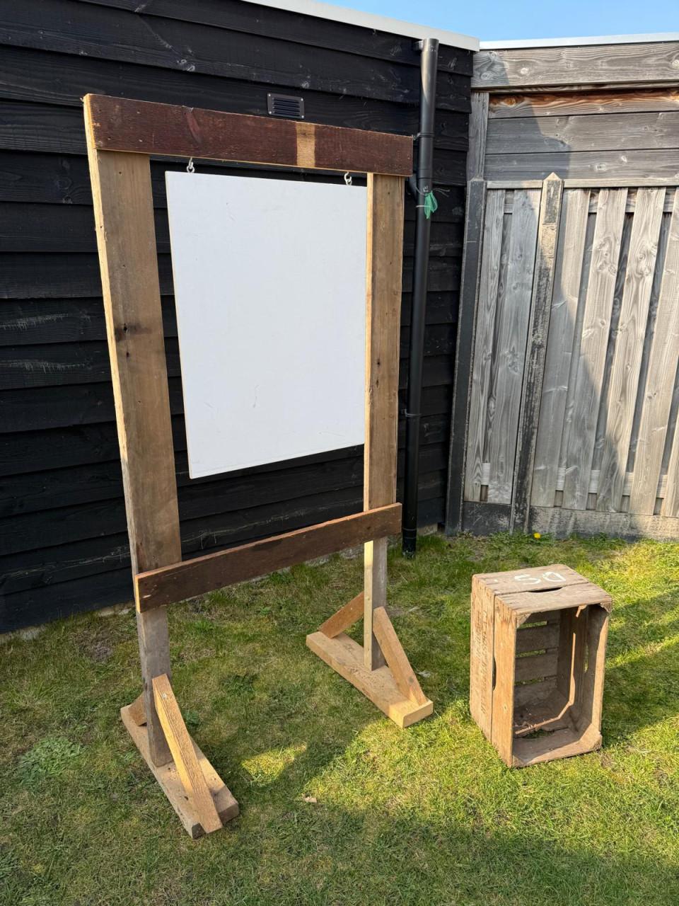 Rustiek frame voor welkomstbord bruiloft/feest