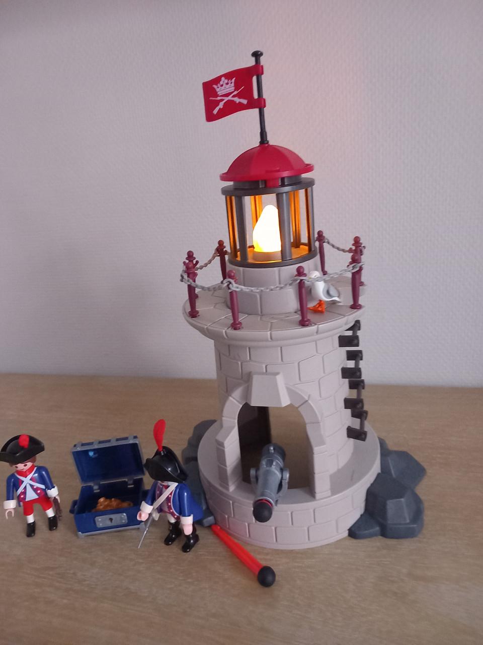 Playmobil vuurtoren met 2 franse soldaten setnr 6680