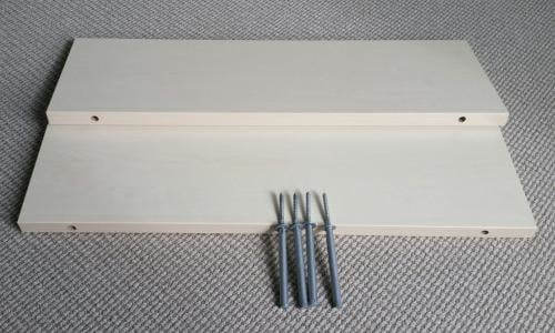 2 boekenplanken