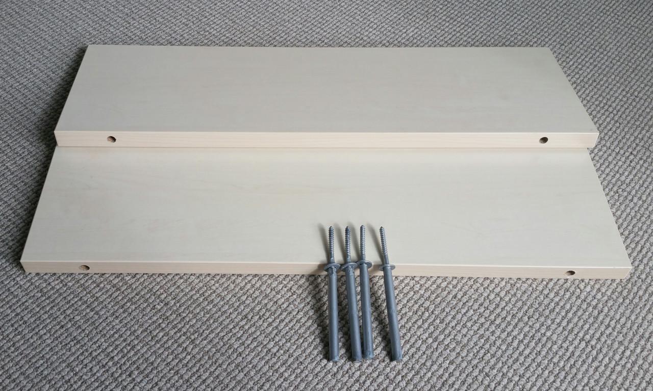 2 boekenplanken