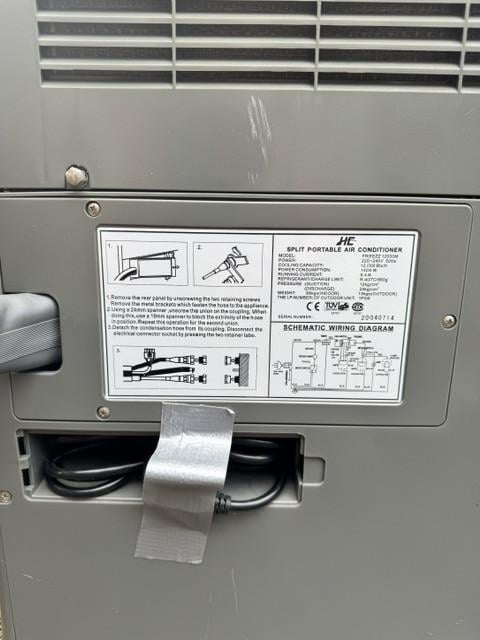 Mobiele airco, iets ouder model, maar in prima staat