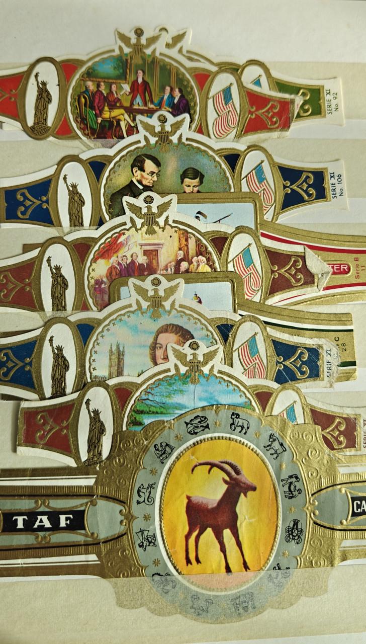 Een boekje met Sigarenbandjes