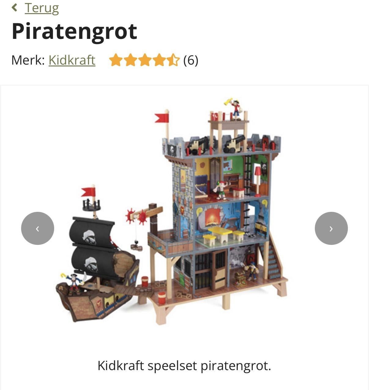 Kidcraft piratengrot met schip
