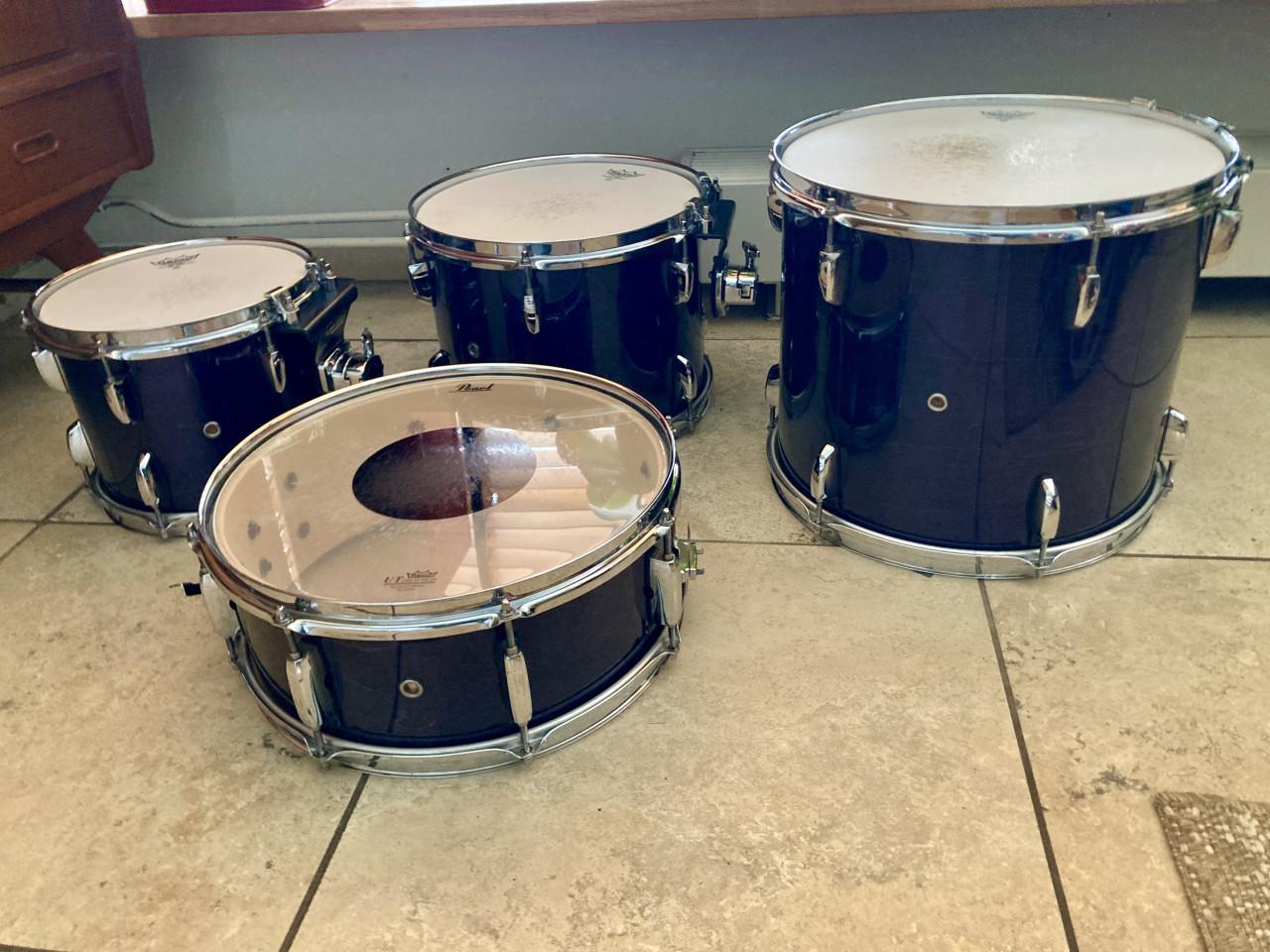 Drumstel: Pearl Export series, ELX hoogglans ketels!