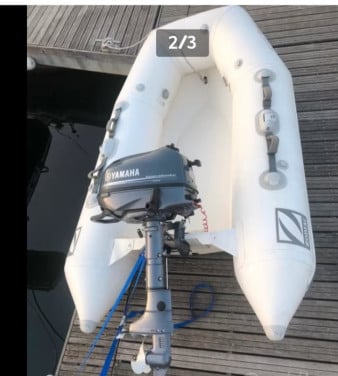 Zodiac met polyester bodem en 4pk motor