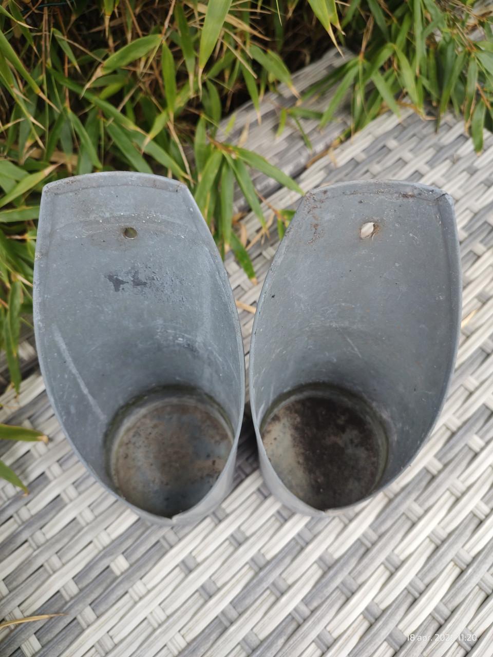 Zinken kaarsenhouder