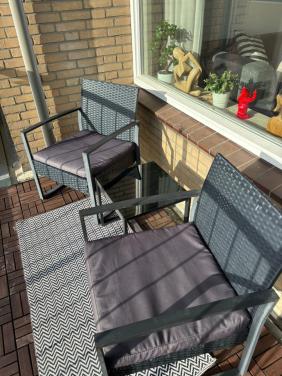 Outsunny 3-delige balkonmeubelset