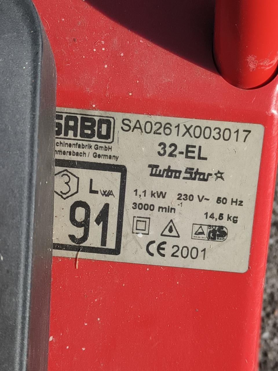 GRATIS: SABO 32-EL grasmaaier