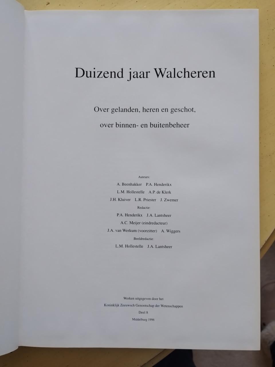 Duizend jaar Walcheren.