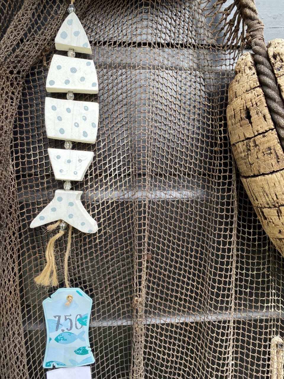 Unieke, handgemaakte,  houten vissen
