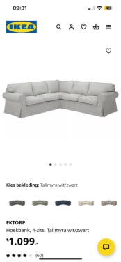 COMFI HOEKBANK