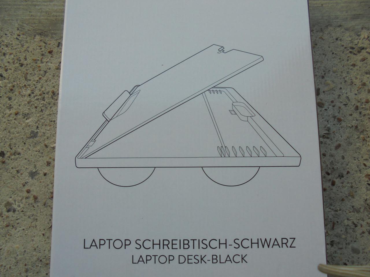 Laptop schrijftafel zwart