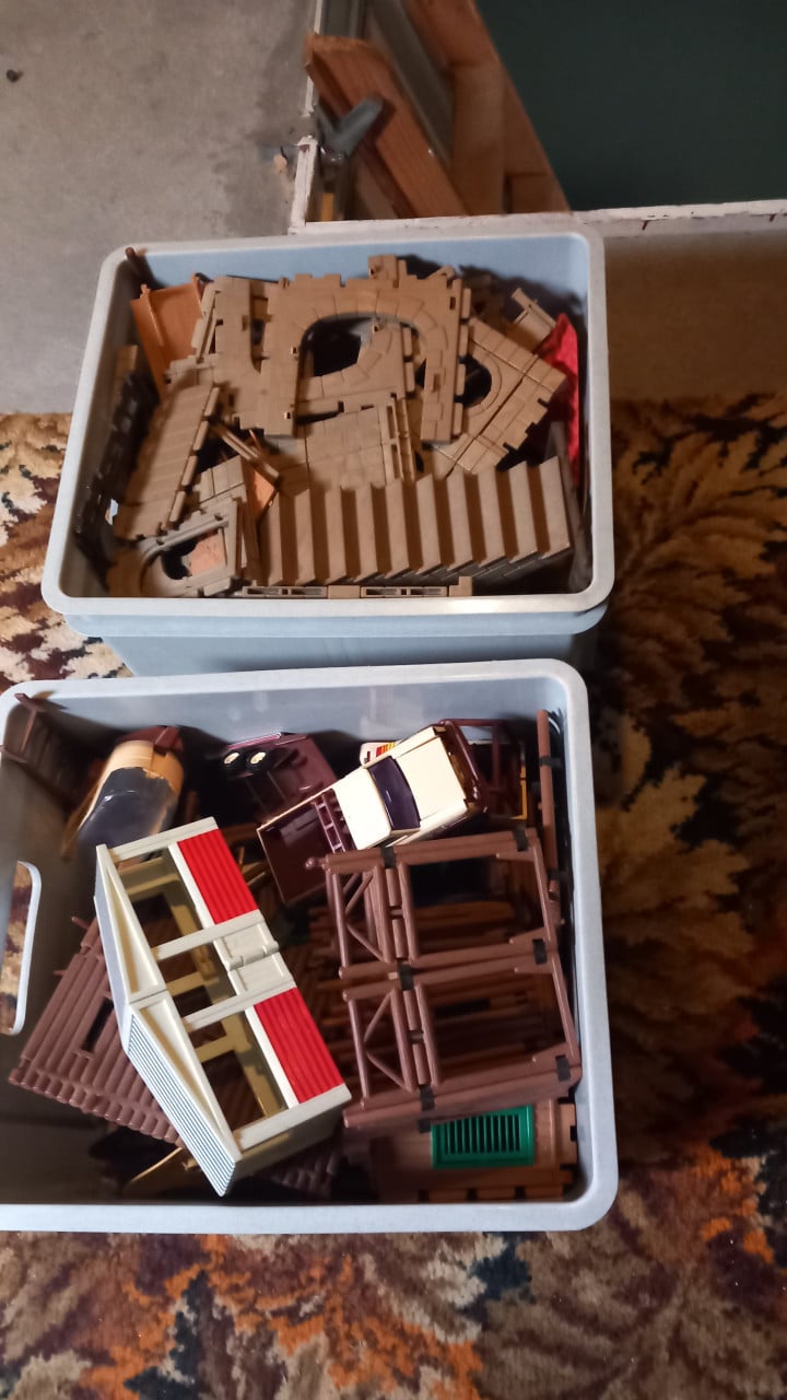 Curver bakken met playmobiel