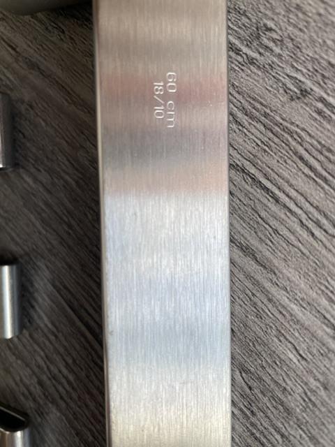 Rosle ophangrail keuken met 10 haken, 60 cm lang