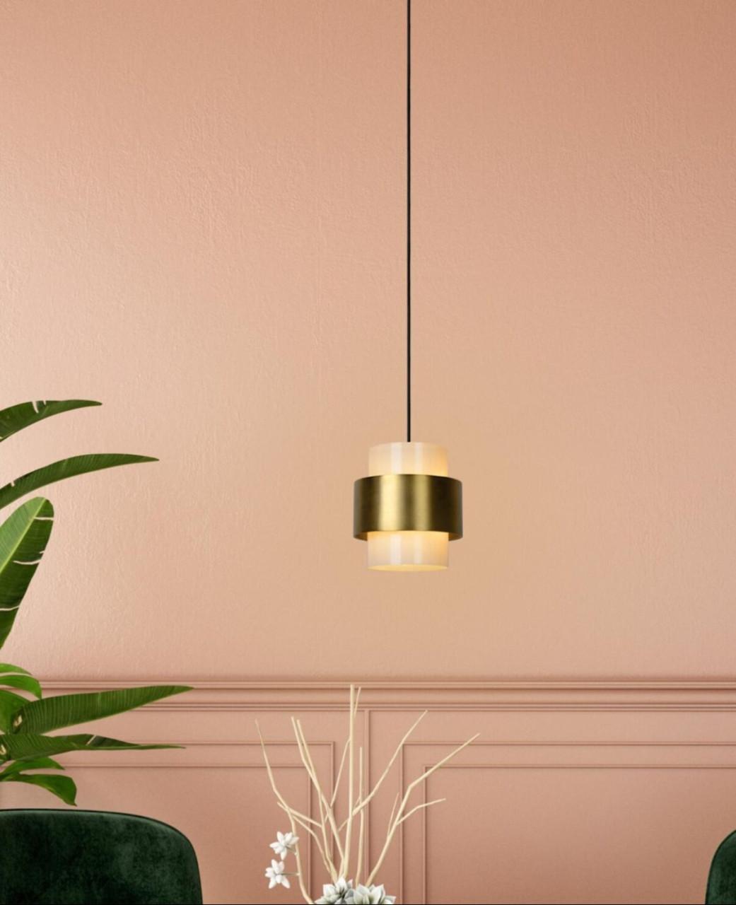 Hanglamp Lucinde Firmin glas/messing