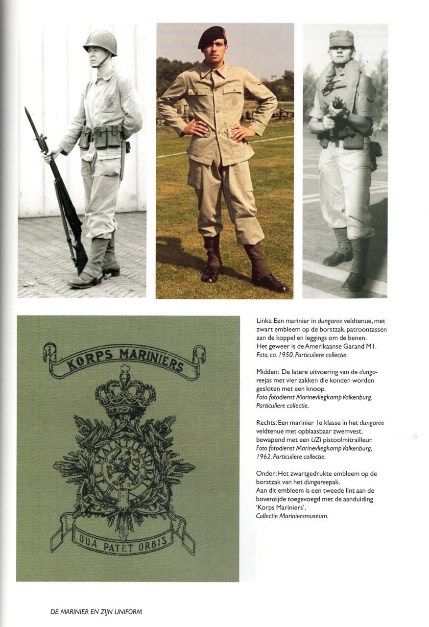 De marinier en zijn uniform.