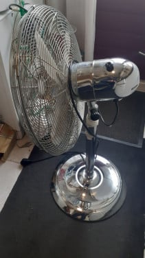 - VENTILATOR - Vintage verchroomd..! & Rechte Staaf -Ventilator