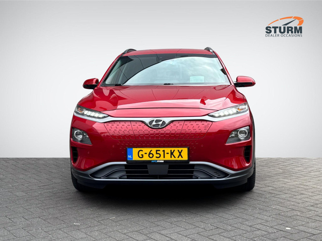 Hyundai Kona ev premium 64 kwh 3-fase lader | navigatie | stoelventilatie +