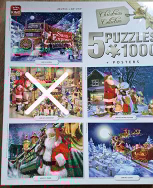Legpuzzel 4 x 1000 stukjes.