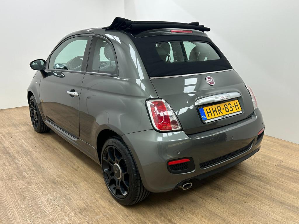 Fiat 500 C occasion 1.2 lounge | grijs | tweedehands fiat 500 | airco | aux