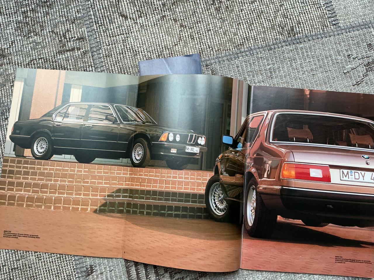 BMW 7 serie 1983 brochure met bijlage