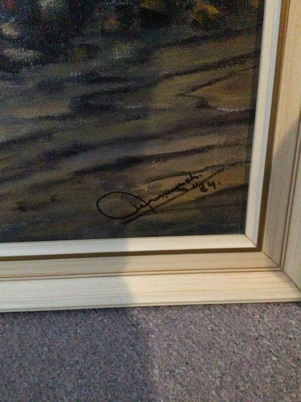 Schilderij Zeeland zeegezicht van Zeeuwse schilder