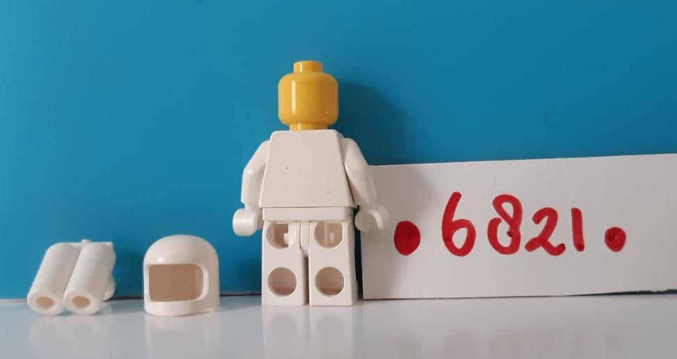 Lego Classic Space 6821: space shovel, ruimte voertuig met astronaut