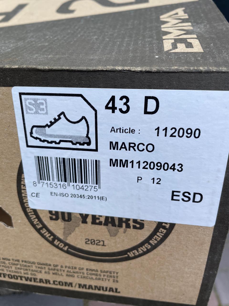 Emma werkschoenen - NIEUW - maat 43