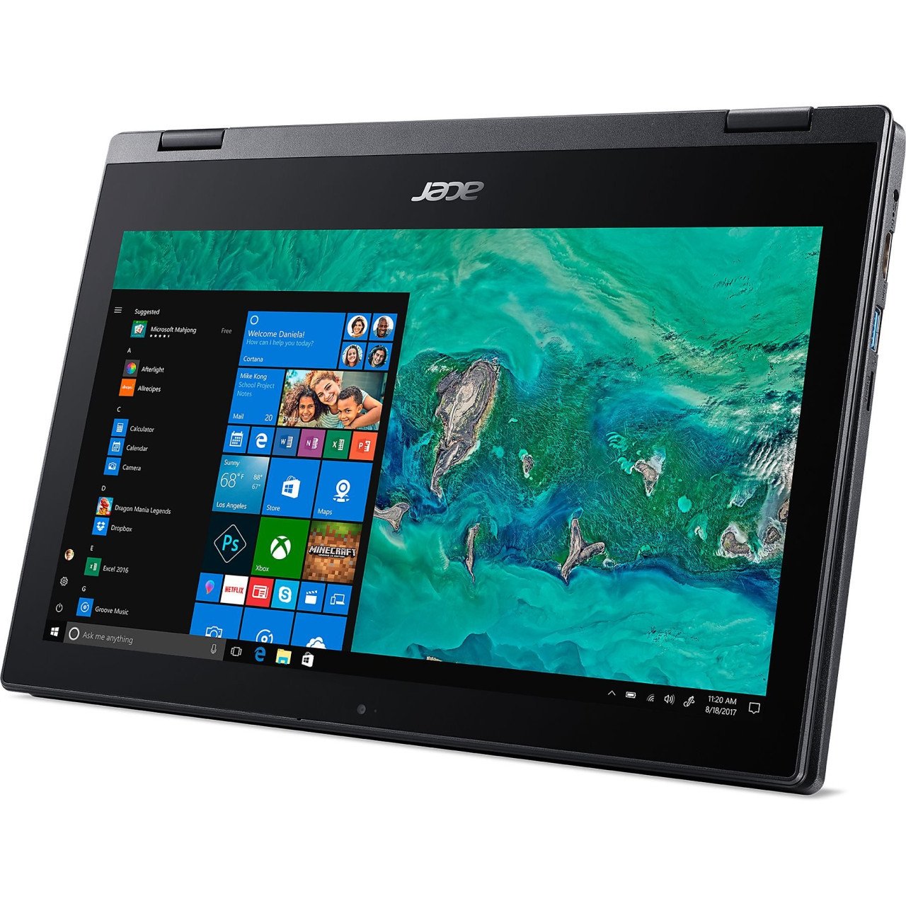 Acer Spin 1 convertible 2-in-1 N4020 128Gb SSD Windows 11 touchscreen 85€
