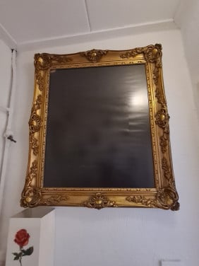 Vergulde vintage fotolijst, flinke afmeting!
