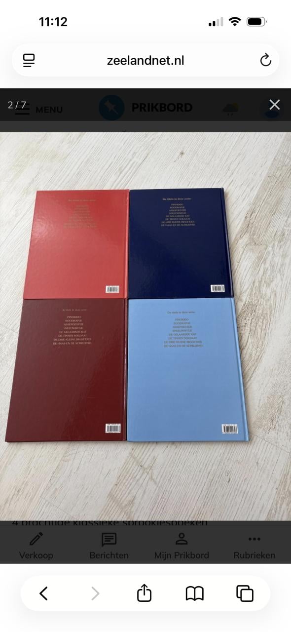 4x klassieke sprookjesboeken