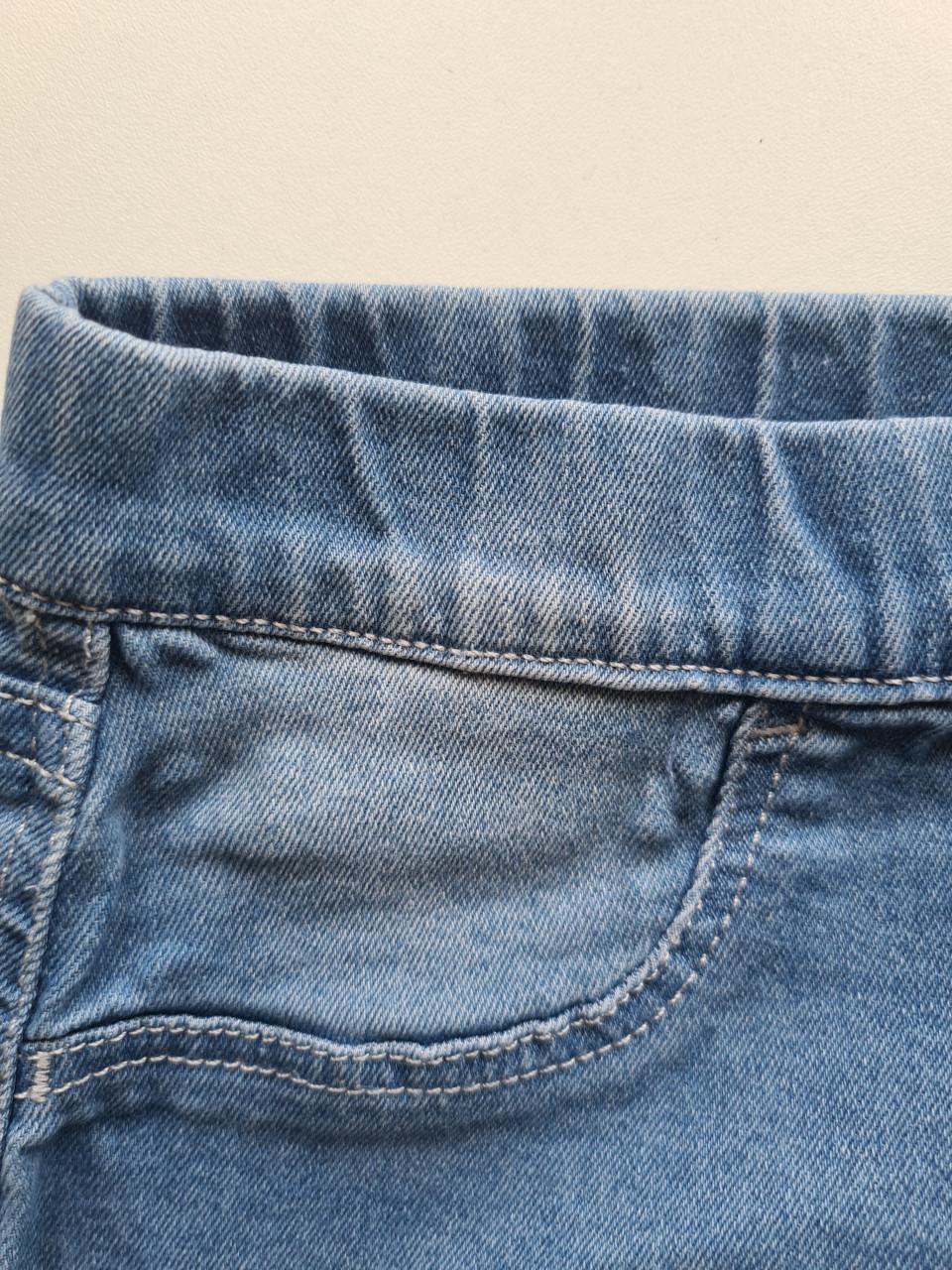 Licht blauw spijkerstof rokje van Denim Maat 128