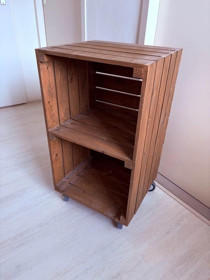 Houten platenkast