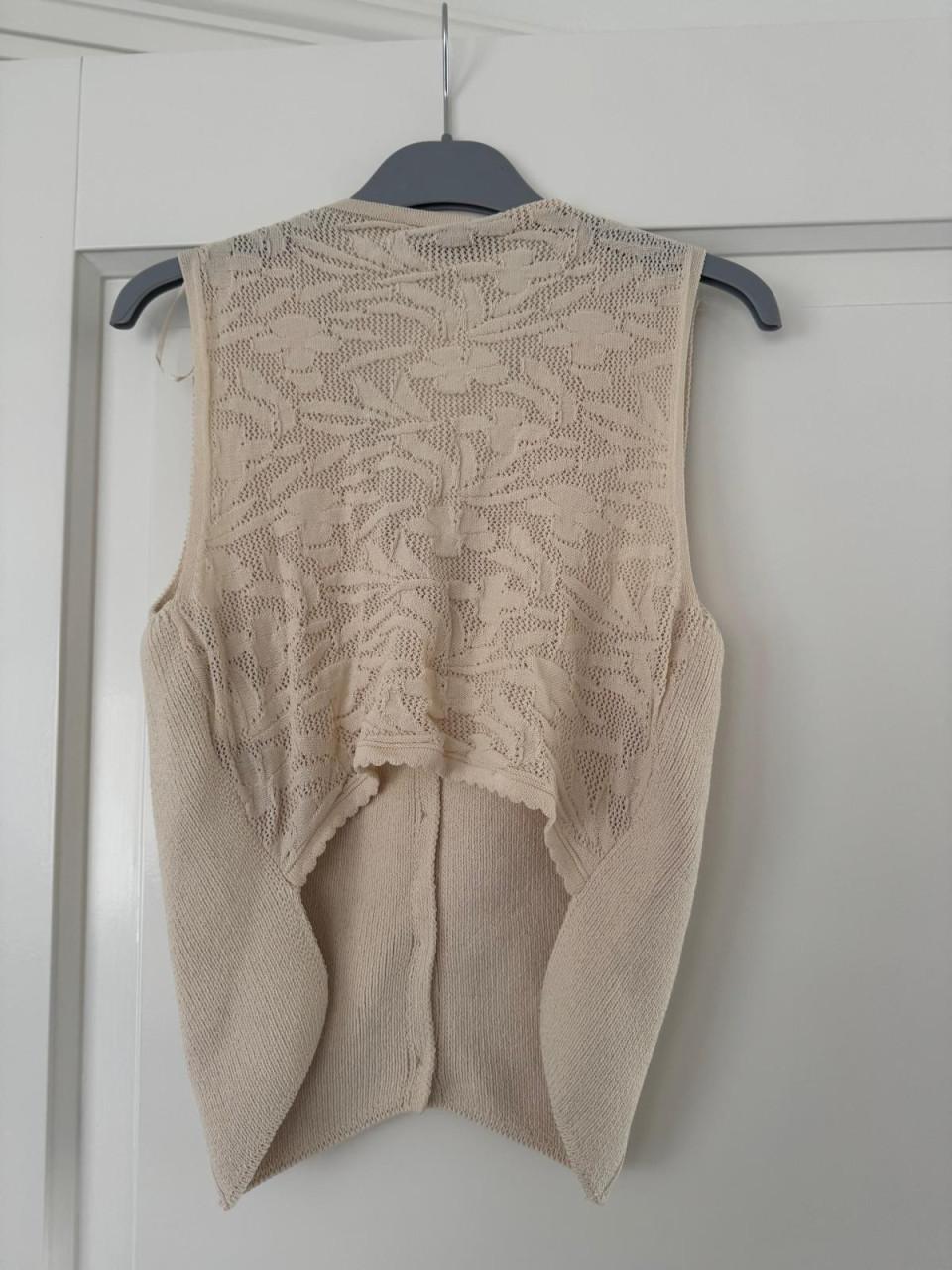 Beige gilet dames mt S