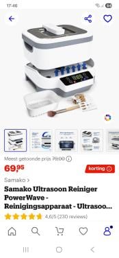 Samako Powerwave ultrasoonreiniger