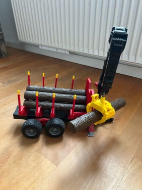 Bruder bosbouw aanhanger