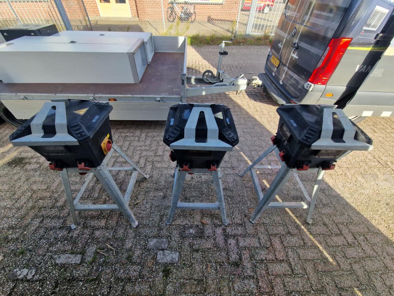 Bouwstroomkasten– 3 stuks – gekeurd en gebruiksklaar