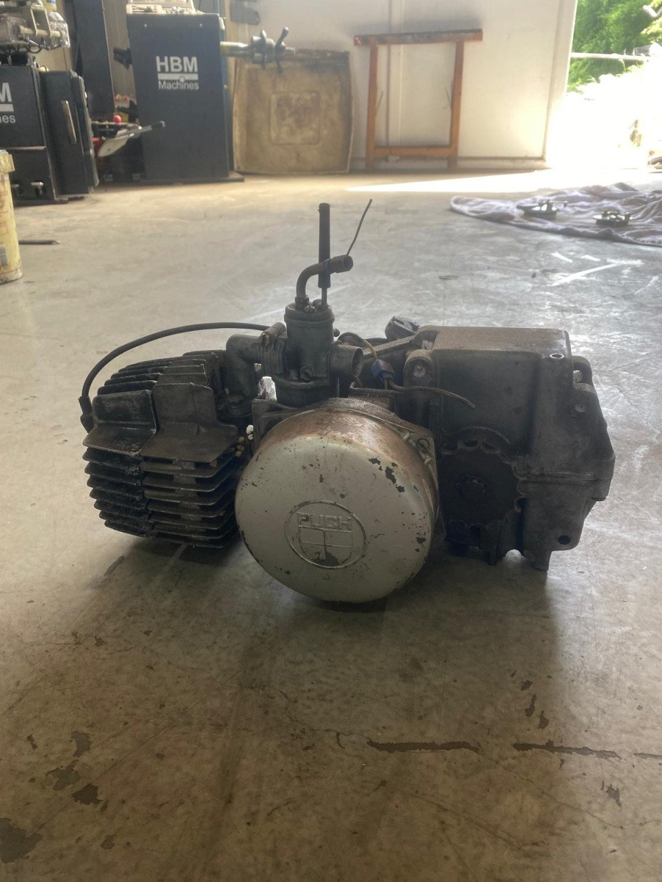 Puch blok compleet met carburateur