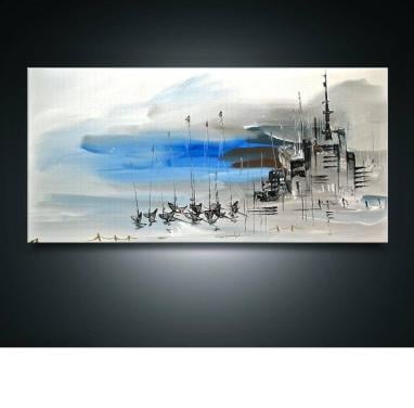 " HomeTown " prachtig Acrylschilderij