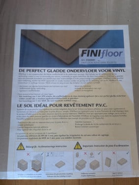 Finifloor ondervloer
