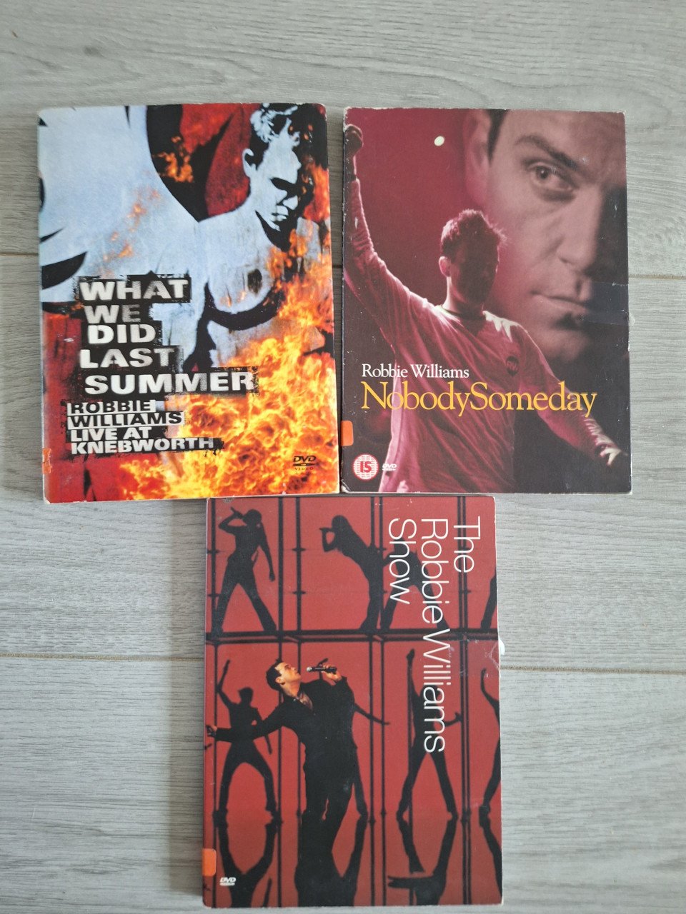 4 dvd s robbie williams